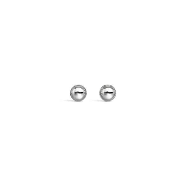 Alaia Sphere Earrings in Silver | Earrings | Luxury Shoes 