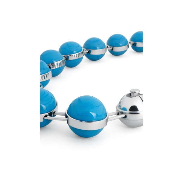 Alaia Sphere Necklace in Turquoise | Necklace | Luxury Shoes 