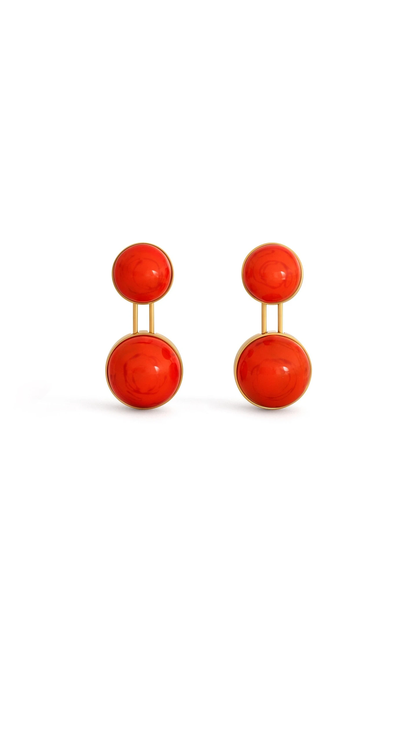 Alaia Sphere Small Pendant Earrings in Orange Alaia Sphere Small Pendant Earrings in Orange | Earrings | Luxury Shoes