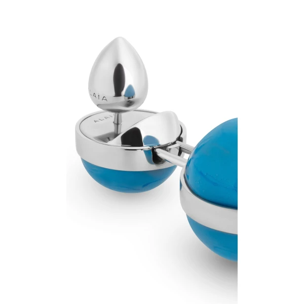 Alaia Sphere Small Pendant Earrings in Turquoise | Earrings | Luxury Shoes 