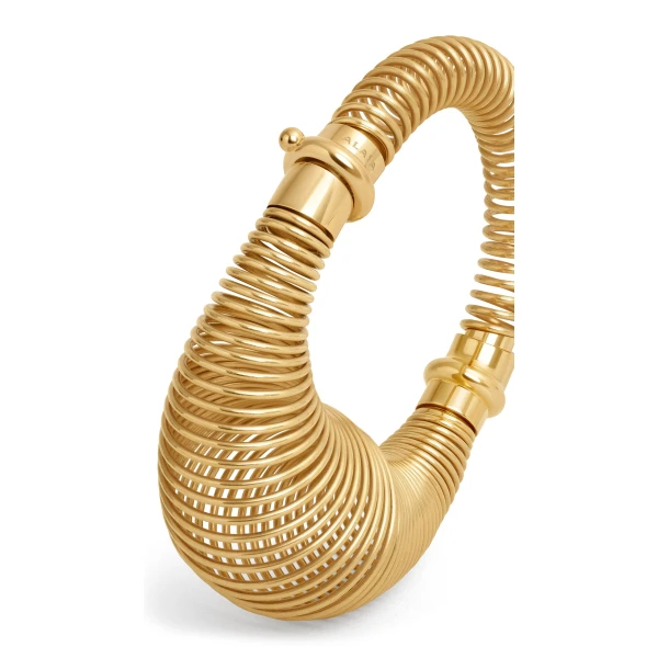 Alaia Spiral Bracelet in Gold | Bracelets | Luxury Shoes 