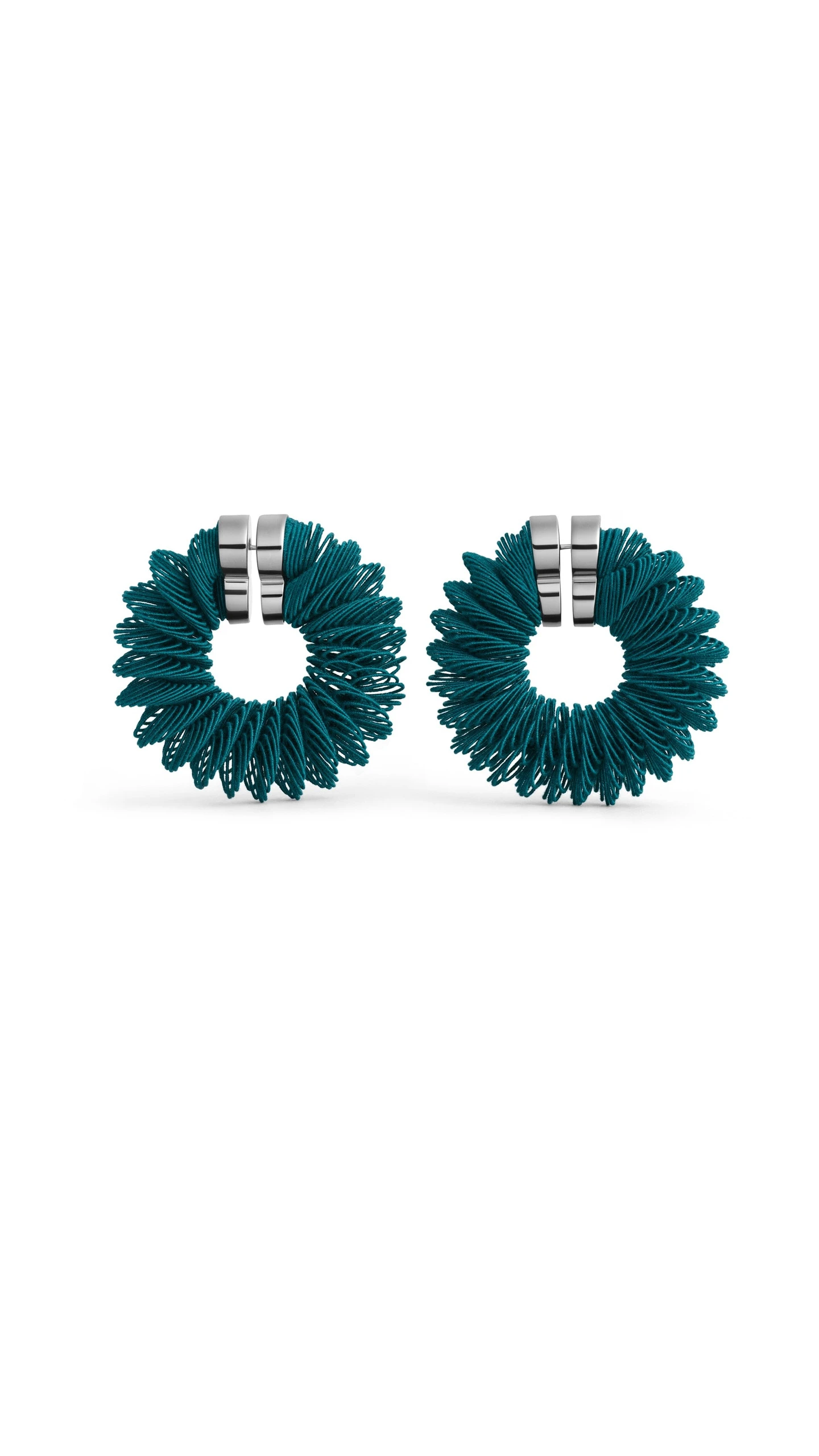 Alaia Spiral Hoop Earrings in China Blue Alaia Spiral Hoop Earrings in China Blue | Earrings | Luxury Shoes