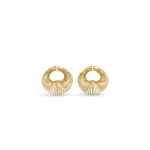 Alaia Spiral Hoop Earrings in Gold | Earrings | Luxury Shoes 