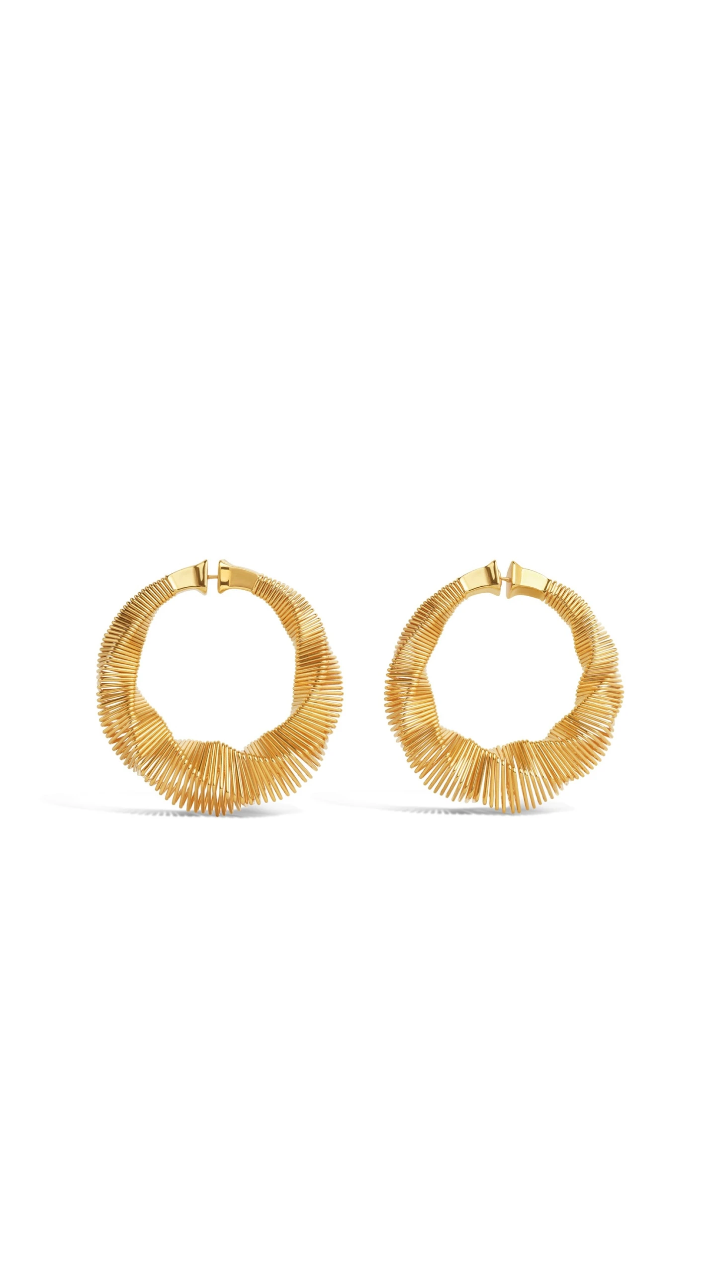 Alaia Spiral Square Hoops in Gold Alaia Spiral Square Hoops in Gold | Earrings | Luxury Shoes