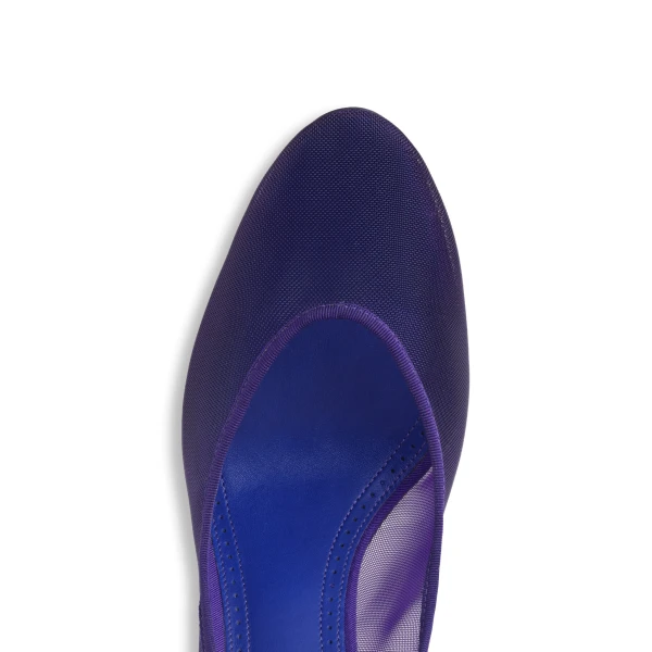 Alaia Strappy Pumps in Mesh, Iris | Heels | Luxury Shoes 