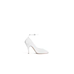 Alaia Strappy Pumps in Mesh, Optical White | Heels | Luxury Shoes 