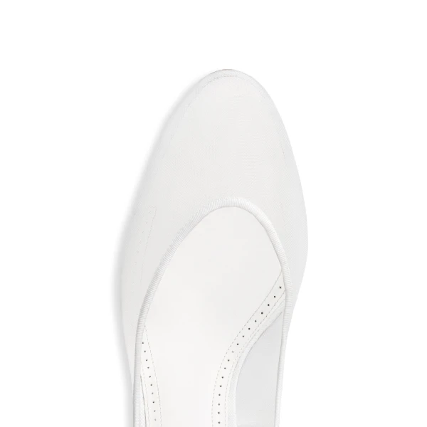 Alaia Strappy Pumps in Mesh, Optical White | Heels | Luxury Shoes 