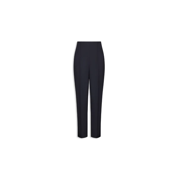 Tapered Light Wool Pants in Midnight