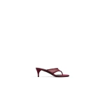 Alaia Thong Mules in Mesh, Bordeaux | Mules | Luxury Shoes 
