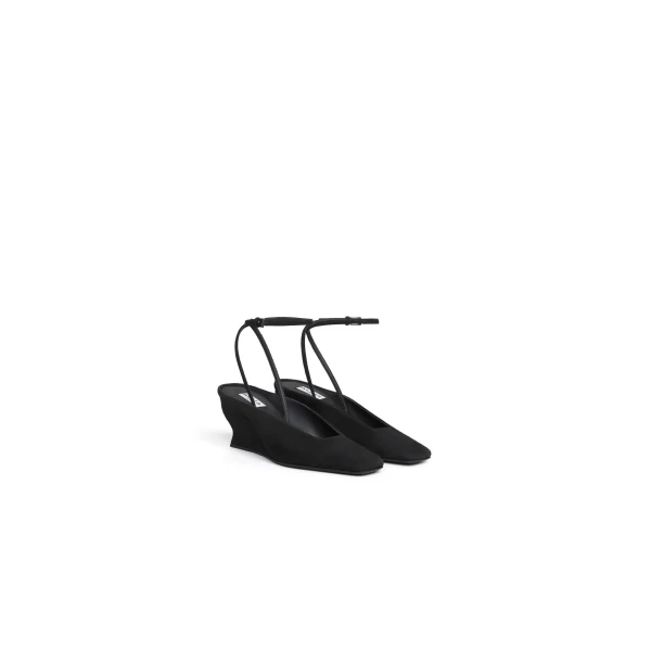 Alaia Wave Pumps in Suede, Black | Heels | Luxury Shoes 