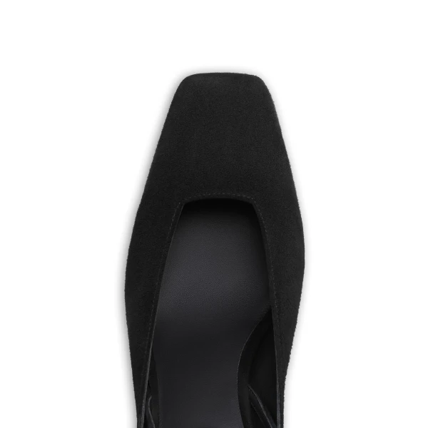 Alaia Wave Pumps in Suede, Black | Heels | Luxury Shoes 