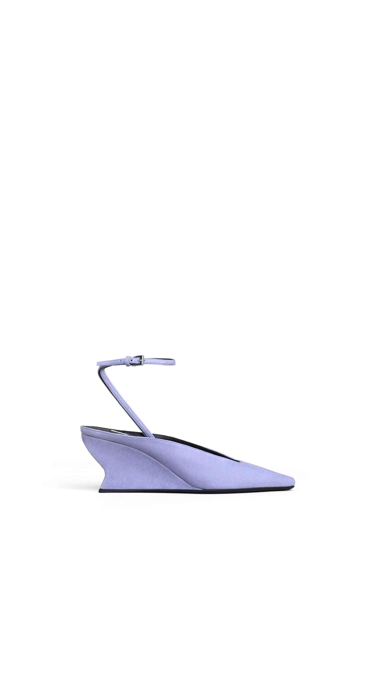 Alaia Wave Wedge Pumps in Suede, Lilac Alaia Wave Wedge Pumps in Suede, Lilac | Heels | Luxury Shoes