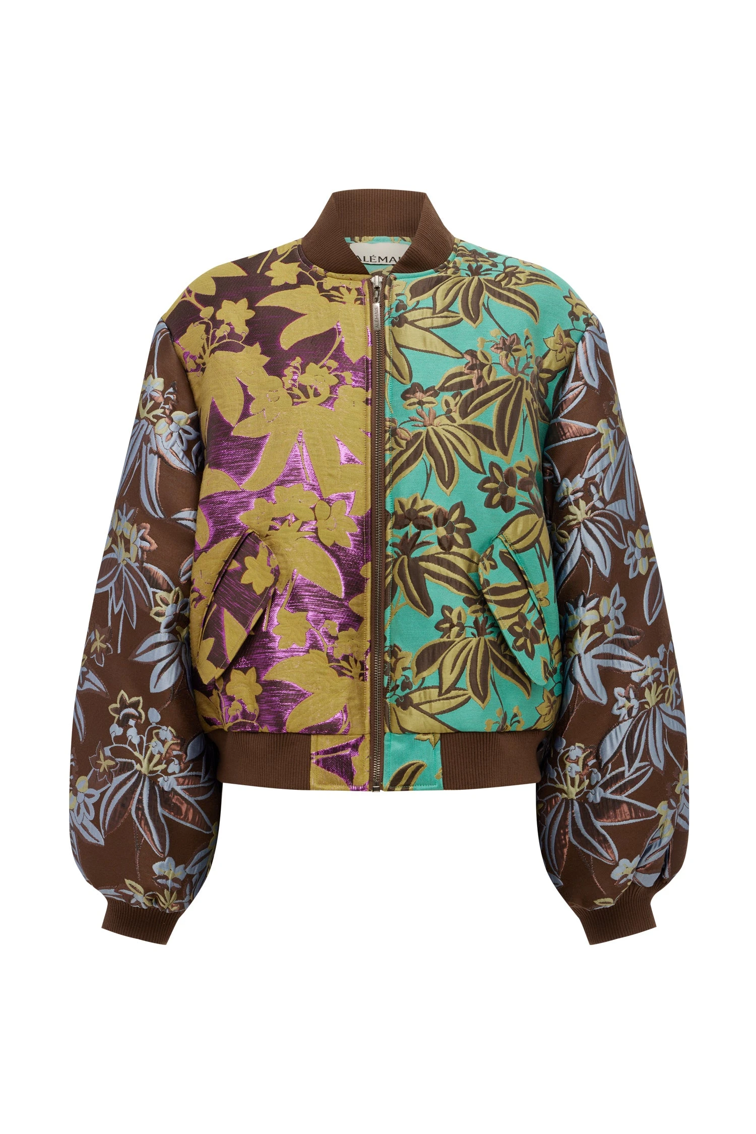 Bodie Jacquard Bomber Jacket by Alemais - Jackets Alémais Bodie Jacquard Bomber Jacket