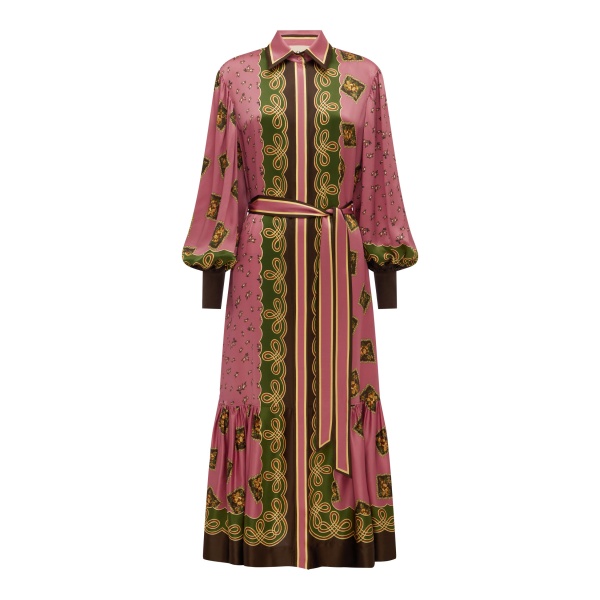 Alémais Lacey Silk Shirtdress