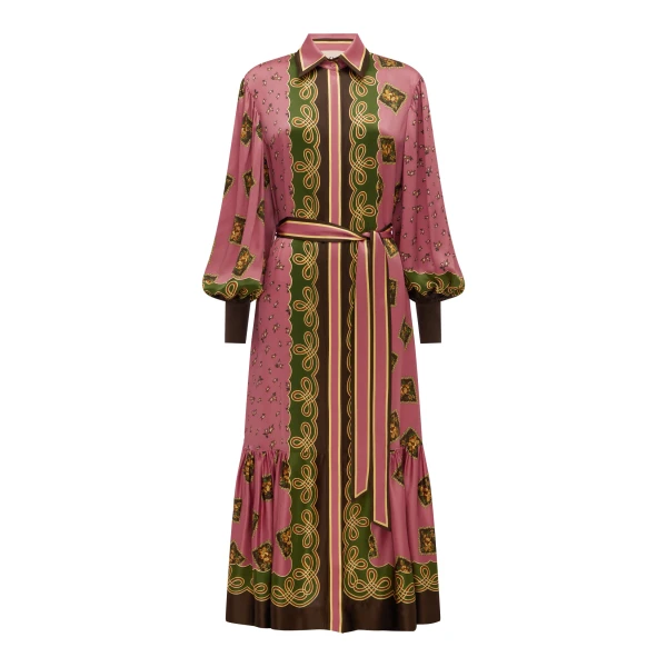 Lacey Silk Shirtdress