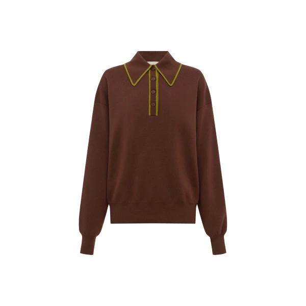 Rosette Knit Polo
