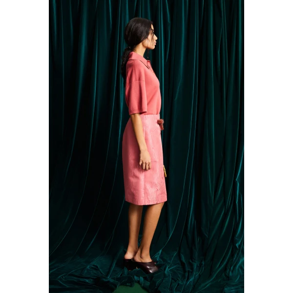 Alémais Pink knit polo