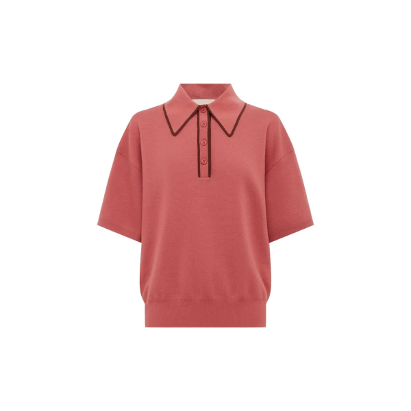 Valentina Blush Knit Polo