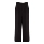 Alex Perry Pleated Trouser in Wool Suiting, Black | Tailored pants | Luxury Shoes 