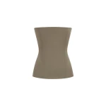 Alex Perry Strapless Longline Corset Top in Wool Suiting, Sage | Sleeveless | Luxury Shoes 