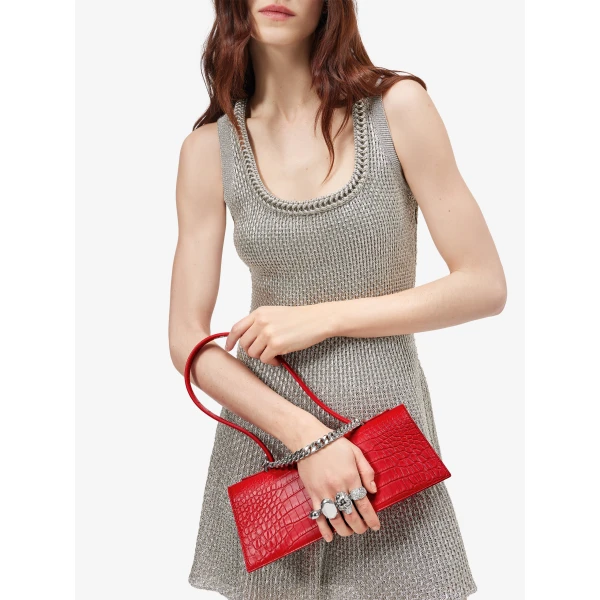 Red Alexander McQueen Jewelled Bag, view 2 | Shoulder & Crossbody Bags