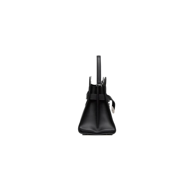 Black Alexander McQueen Locke Bag, view 3 | Totes & Top-Handle Bags