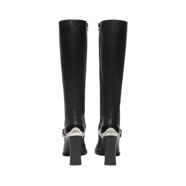 Black Alexander McQueen Niko Boot in Black, view 4 | Boots