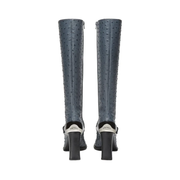 Grey Alexander McQueen Niko Boot in Storm Grey, view 4 | Boots