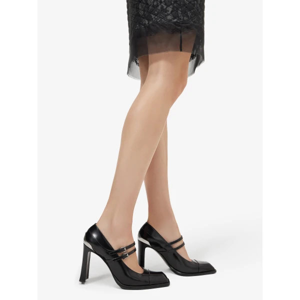 Black Alexander McQueen Niko Mary Jane, view 2 | Heels