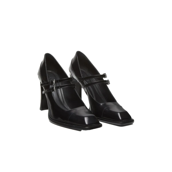 Black Alexander McQueen Niko Mary Jane, view 3 | Heels