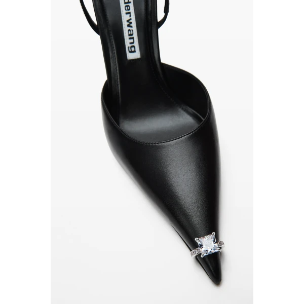 Alexander Wang Akilita 105mm Slingback in Black | Heels | Luxury Shoes 