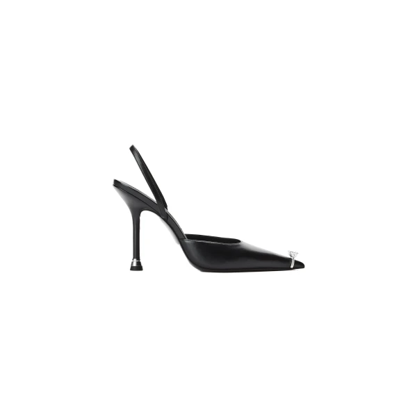 Alexander Wang Akilita 105mm Slingback in Black | Luxury Shoes 