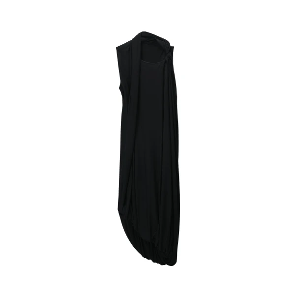 Alexander Wang Asymmetric Drape Midi Dress in Black | Luxury Shoes 