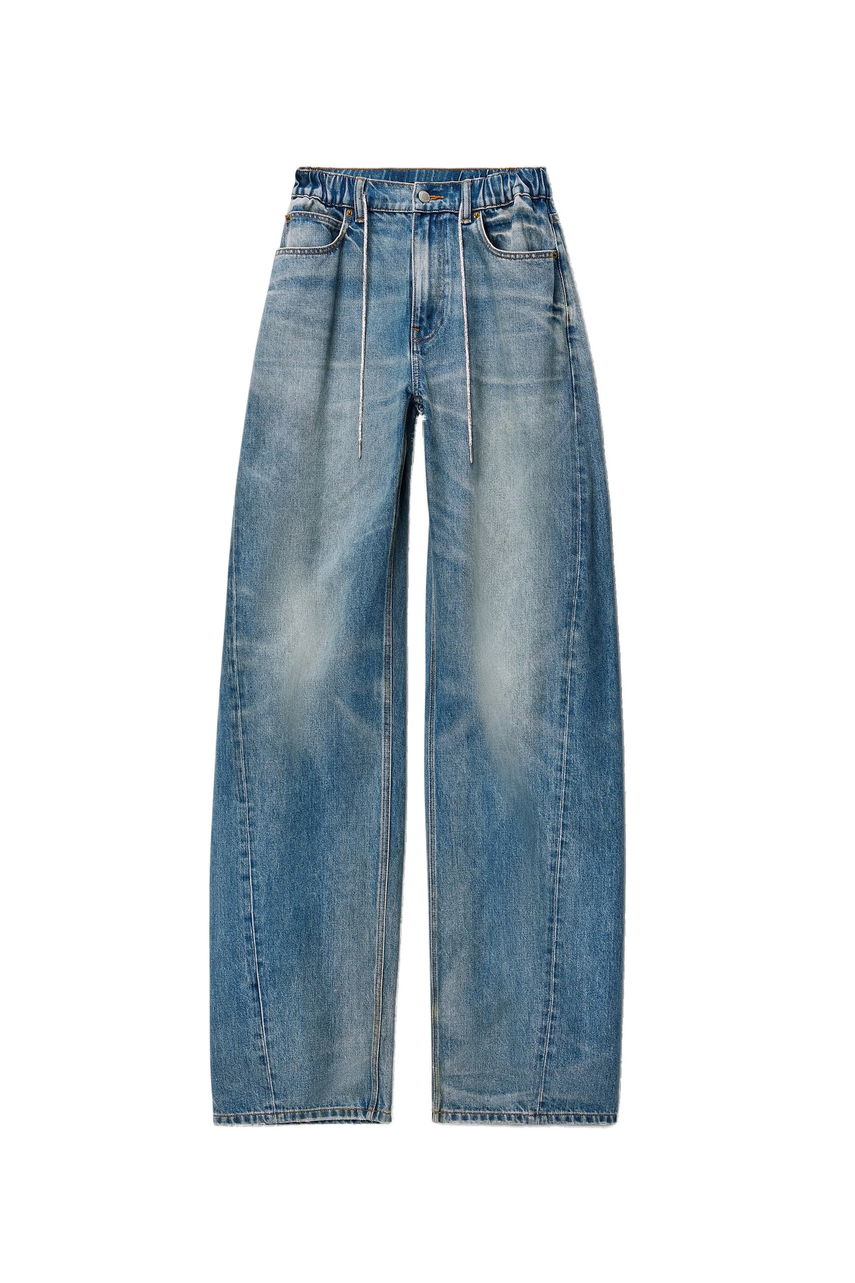 Alexander Wang Balloon Crystal Hotfix Drawcord Jogger in Tinted Medium Indigo Alexander Wang Balloon Crystal Hotfix Drawcord Jogger in Tinted Medium Indigo | Luxury Shoes