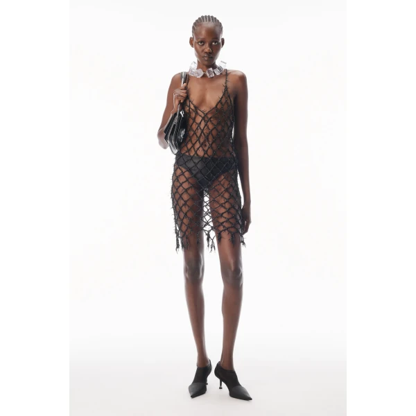 Alexander Wang Barbed Wire Dress in Black | Dresses | Luxury Shoes 