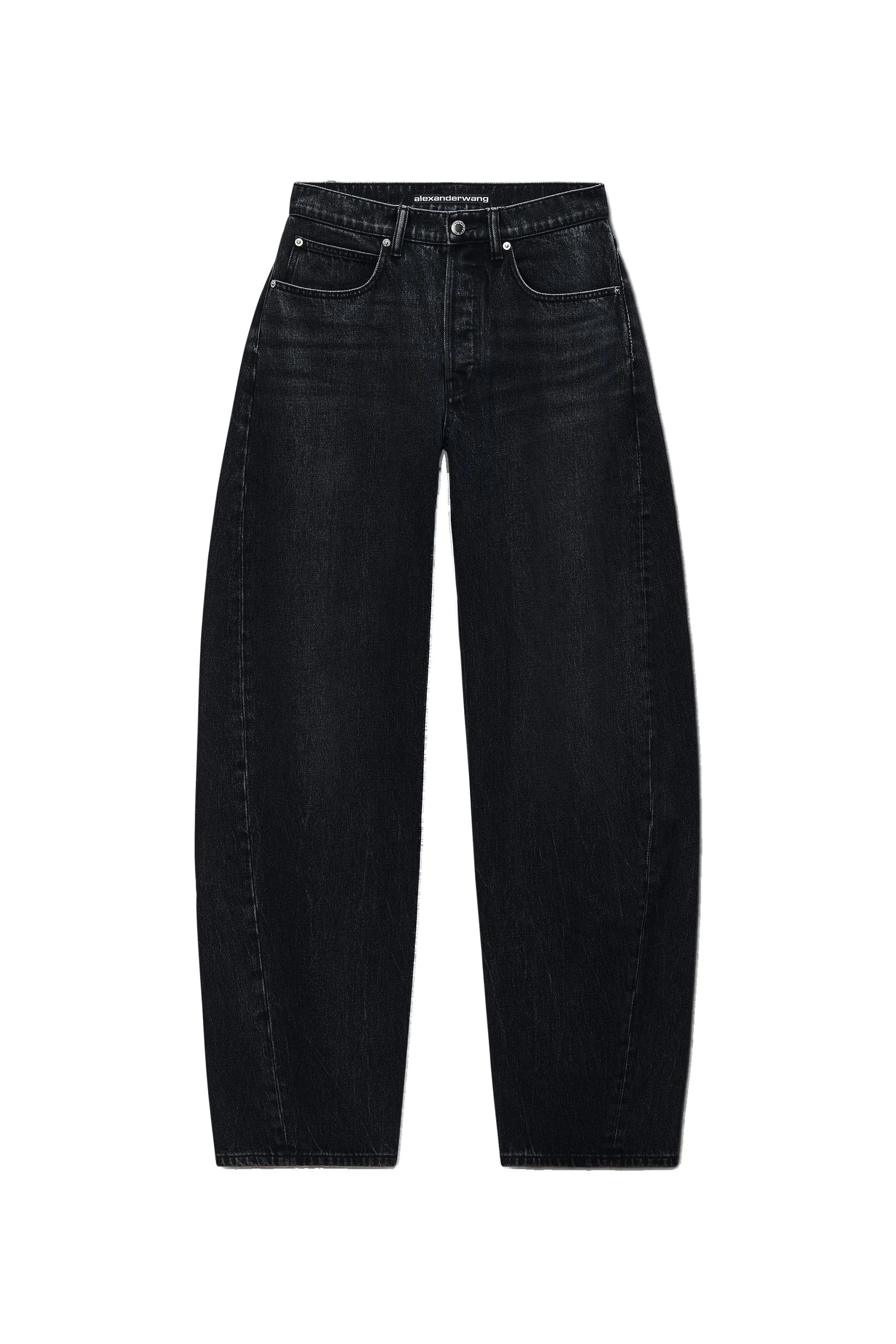 Alexander Wang Blow Up Crystal Hotfix Logo Pocket Jean in Grey Aged Alexander Wang Blow Up Crystal Hotfix Logo Pocket Jean in Grey Aged | Luxury Shoes
