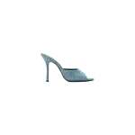 Alexander Wang Cher 105mm Denim Mule in Vintage Medium Indigo | Luxury Shoes 