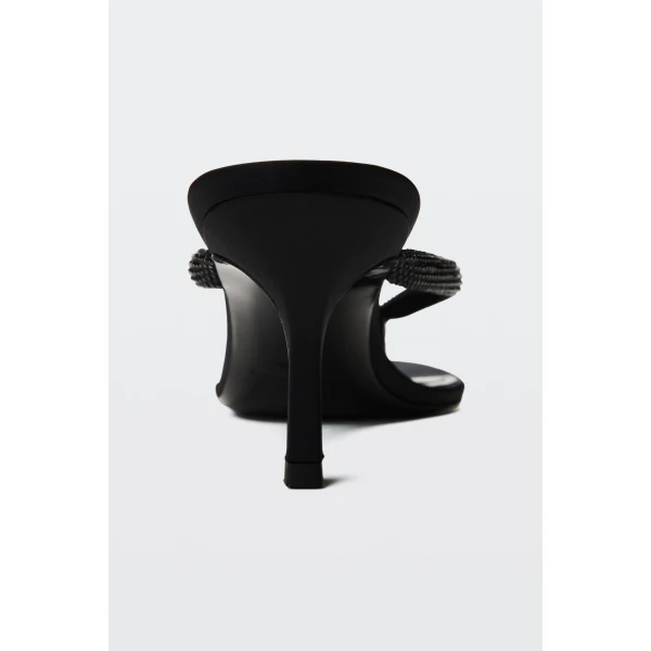 Alexander Wang Courtney 65mm Thong Logo Sandal in Black | Sandals | Luxury Shoes 