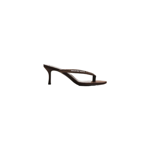 Courtney 65mm Thong Logo Sandal in Brown