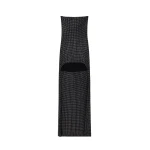 Alexander Wang Crystal Strapless High-Low Mini Dress in Black | Luxury Shoes 
