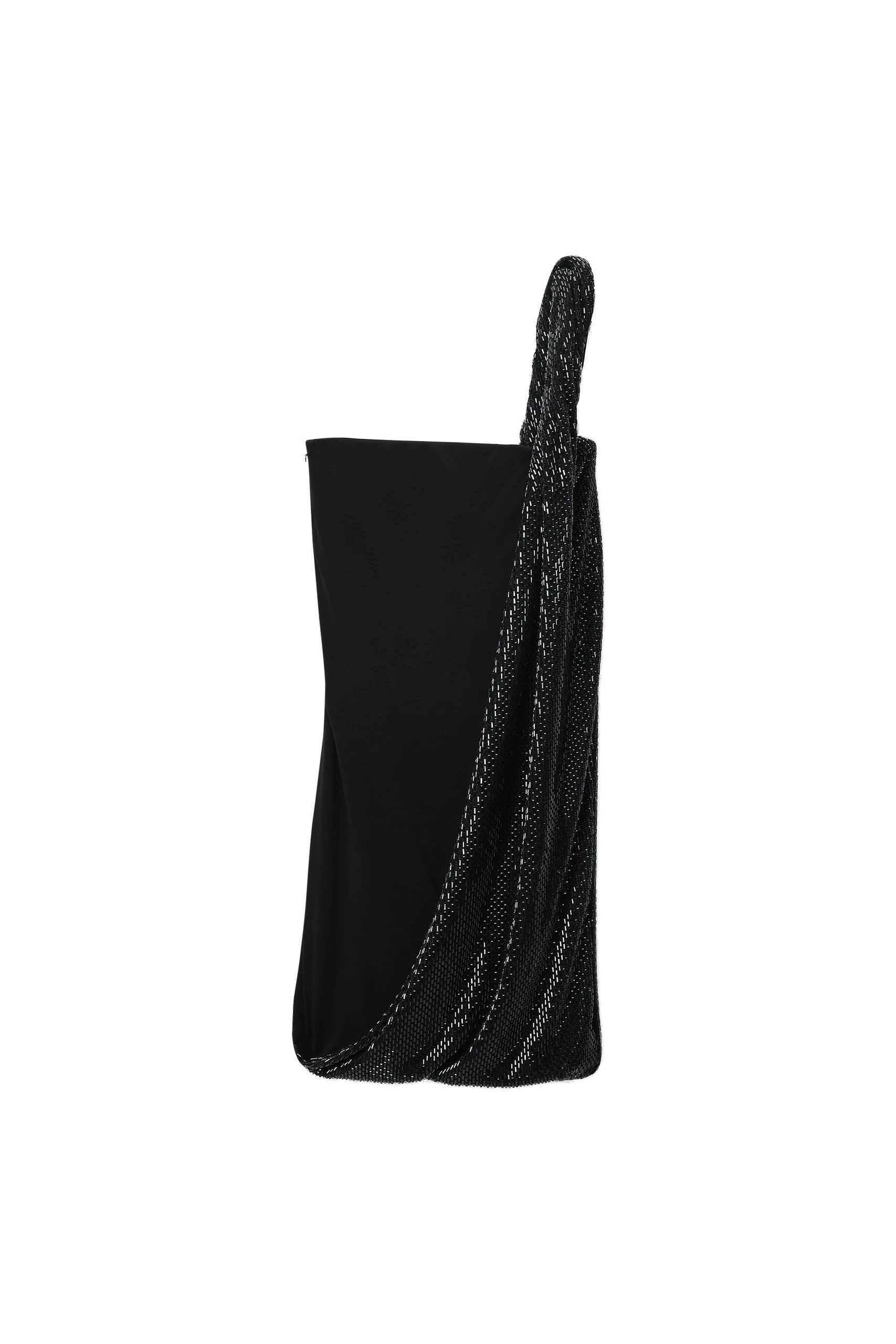 Alexander Wang Crystal Twist Asymmetric Strapless Dress in Black Alexander Wang Crystal Twist Asymmetric Strapless Dress in Black | Luxury Shoes
