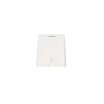 Alexander Wang Debossed Logo Bike Short in Optic White | Luxury Shoes 
