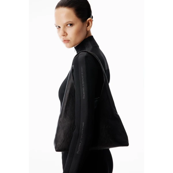 Alexander Wang Debossed Logo Fitted Jacket in Black | Jackets | Luxury Shoes 