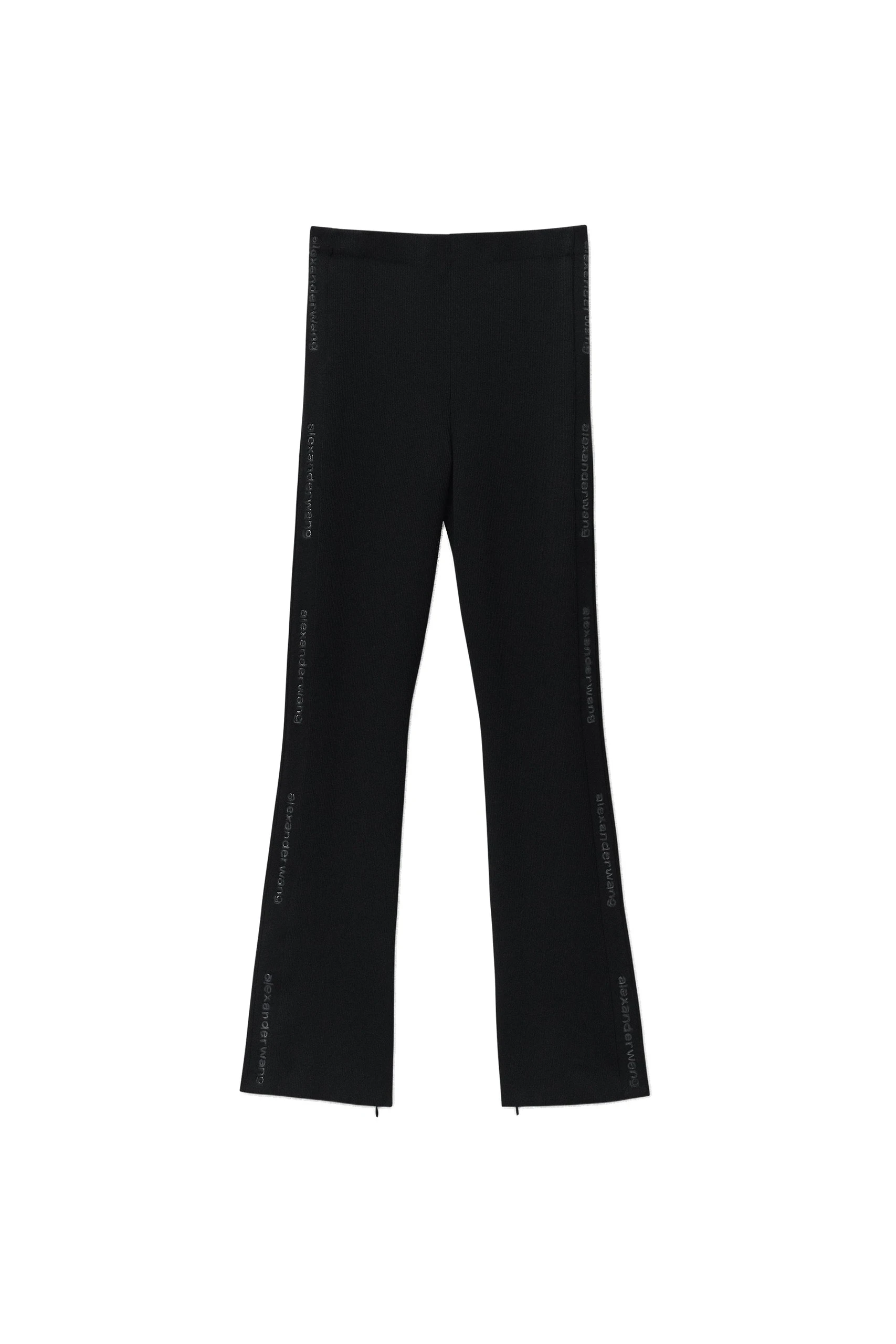 Alexander Wang Debossed Logo Fitted Pant in Black Alexander Wang Debossed Logo Fitted Pant in Black | Luxury Shoes