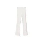 Alexander Wang Debossed Logo Fitted Pant in Optic White | Luxury Shoes 