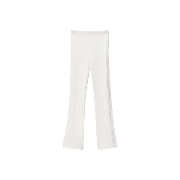 Alexander Wang Debossed Logo Fitted Pant in Optic White | Luxury Shoes 