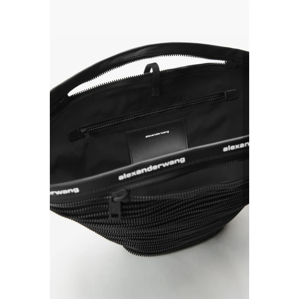 Alexander Wang Disc Small Zipper Tote in Black | Totes & Top-Handle Bags | Luxury Shoes 