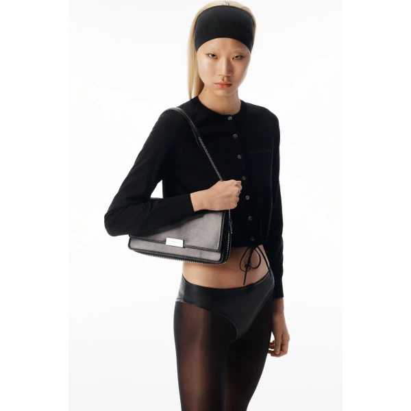 Alexander Wang Drawstring Hem Cardigan in Black | Cardigan | Luxury Shoes 