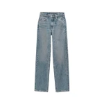 Alexander Wang EZ Crystal Hotfix Mirror Logo Jean in Vintage Medium Indigo | Luxury Shoes 