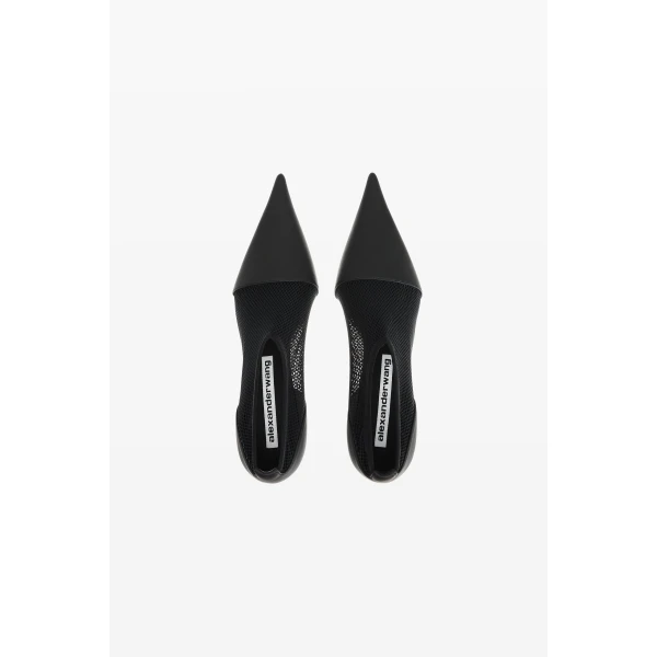 Alexander Wang Fei 65mm Mesh Bootie in Black | Boots | Luxury Shoes 